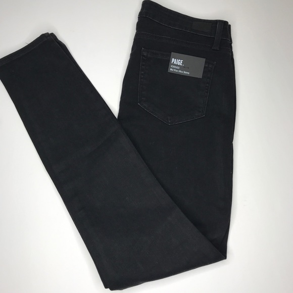 Paige Verdugo Skinny Krystal Noir NWT USA Size-29 - Picture 15 of 16